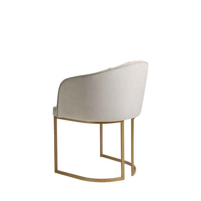 Reembalado - Cadeira Beverly - Veludo Fendi - Dourado