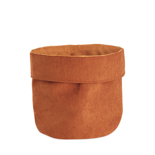 Cesto em Veludo Caraíva Terracota 40cm