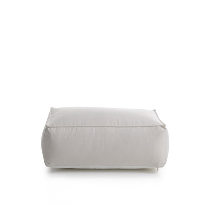 Reembalado - Puff Apoio Retangular Outdoor Railay Off White 90 cm